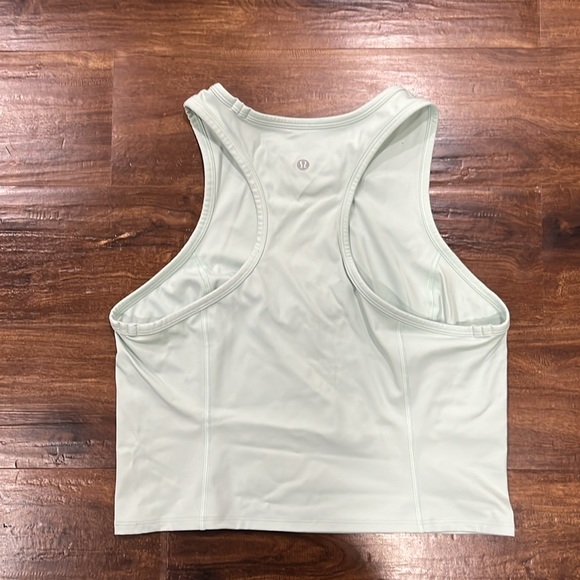 Lululemon | Nulux Racerback Cropped Run Tank Top in Delicate Mint - Picture 8 of 10